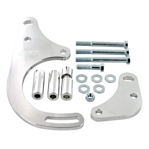 Bracket Billet Aluminum Low Mount for Powermaster 8162 Mtg [SBC]