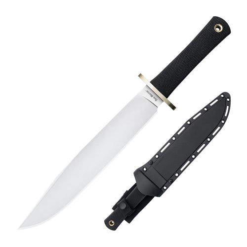 COLD STEEL 9.5" Trail Master CPM 3V Razor-Sharp Clip Point Blade 5.125" Kray-Ex Handle Tactical Fixed Blade Knife W/Secure-Ex Sheath
