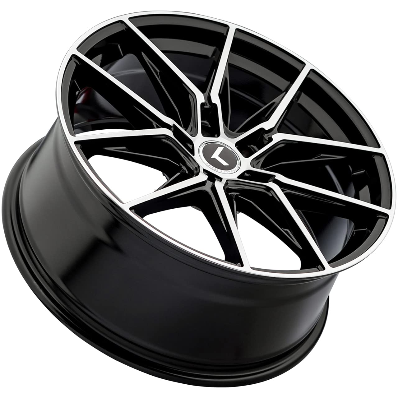 Evolve KRAZE KR196 Gloss Black/MACHINED FACE 19X8.5 5-114.3 35MM 73.1MM