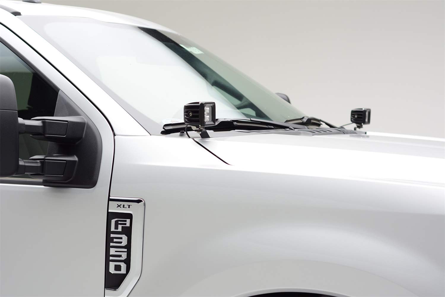 ZROADZ Hood Hinge LED Kit Z365471-KIT2, 2x 3 Inch LED Pod Lights, Black