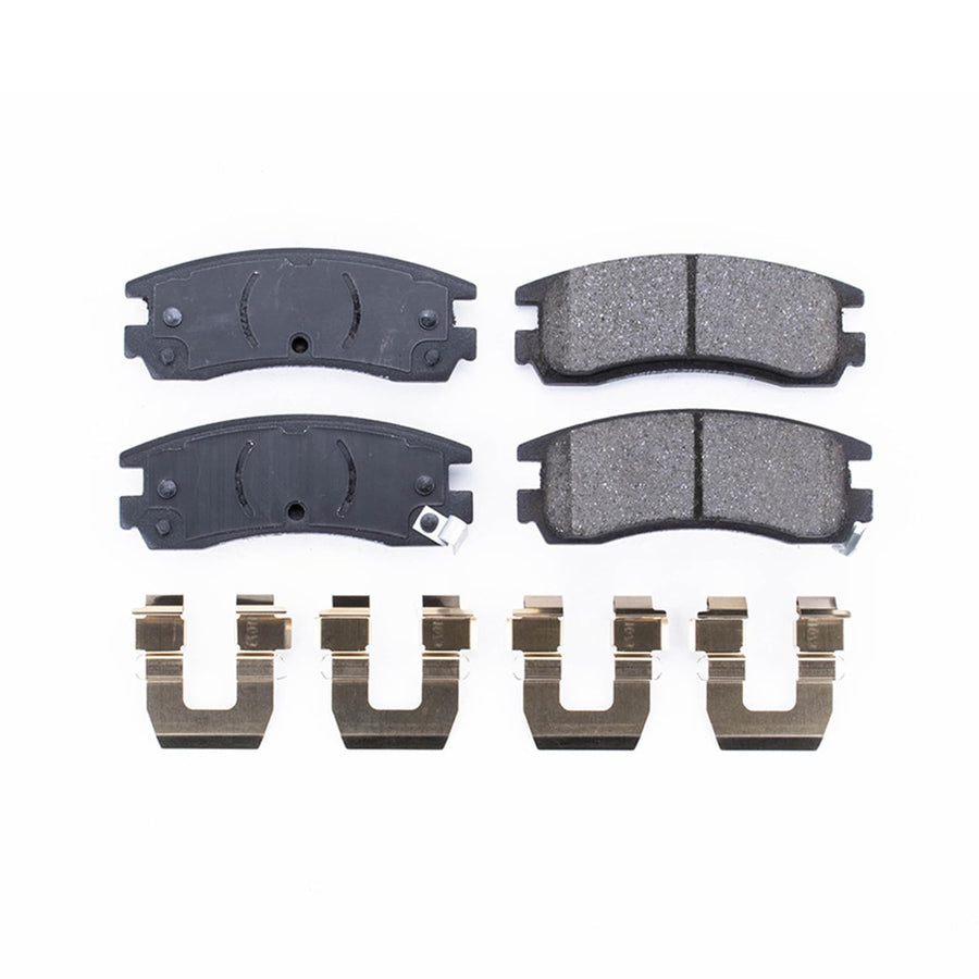Power Stop Front Brake Kit For Buick Allure 2008-09 |Century 2004-05 |LaCrosse 2008-09 |Regal 1997-04 |Rendezvous 2002-07 |Impala 2000-10 - Brake Pads Ceramic With Installation Hardware, 17-698
