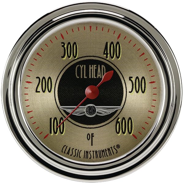 Classic Instruments All American Nickel AN397SLC 2 5/8" Cylinder Head Temperature Gauge