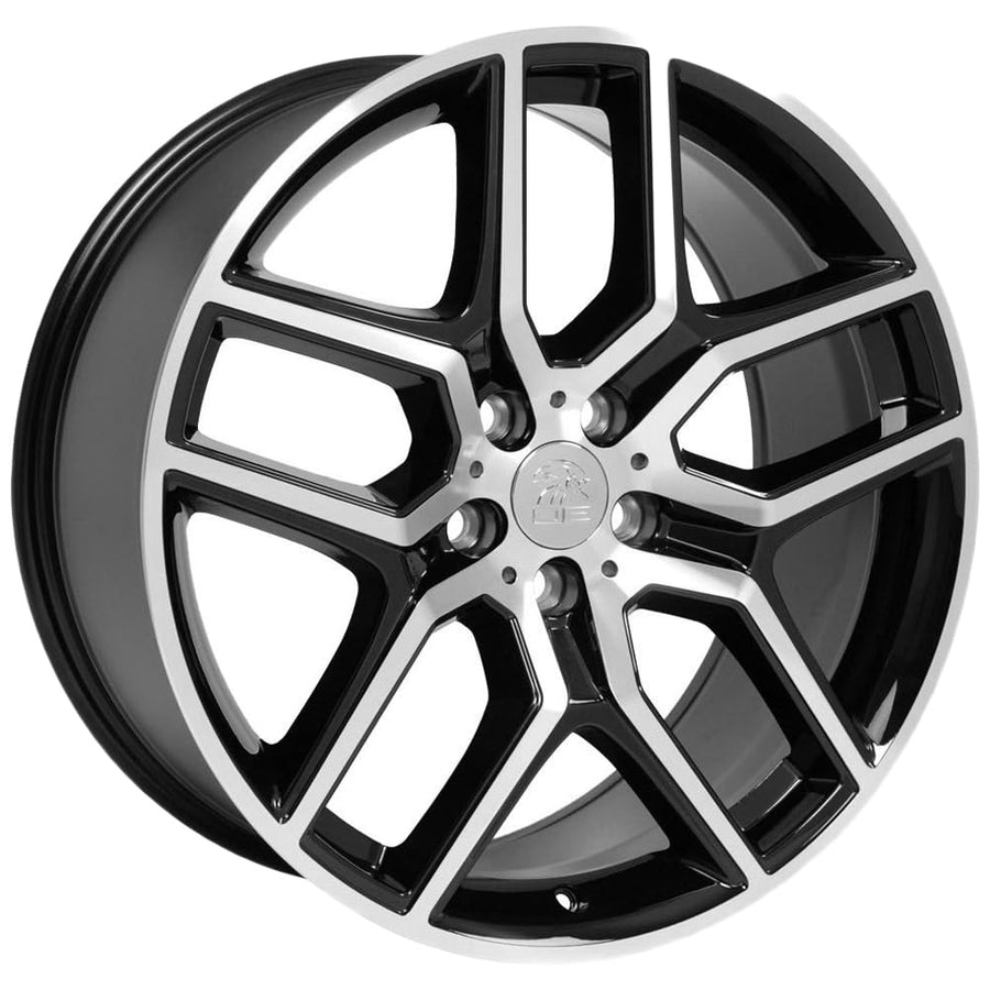 Black Machined Wheel OE Wheels LLC FR73-20090-5450-44MB Painted (20 x 9. inches /5 x 114 mm, 44 mm Offset)