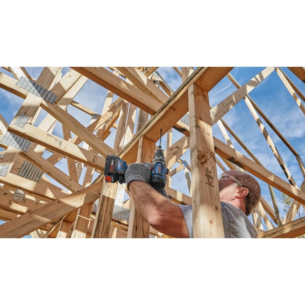 BOSCH PROFACTOR™ GSB18V-1330CB14 18V Connected-Ready 1/2 In. Hammer Drill/Driver Kit with (1) CORE18V® 8 Ah High Power Battery