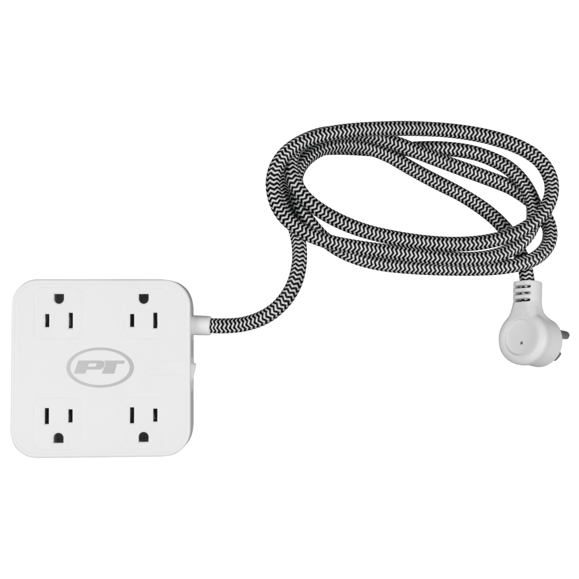 8-in-1 Performance Tool W2266 Power Strip with 4 Outlets, 3 USB and 1 USB-C Ports, Smart Chip, Fire-Retardant Casing, and Mounting Holes