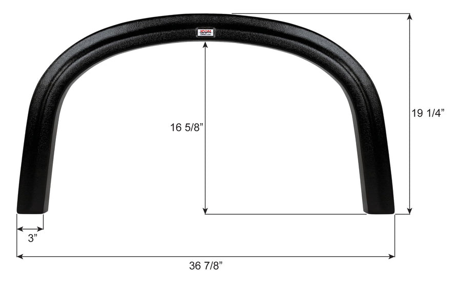 Fender Skirt ICON, Single, Four Winds, FS2038, Black