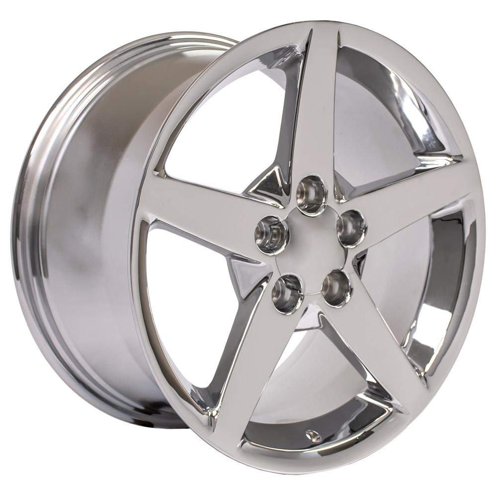 19 Inch OE Wheels CV06B Rim Fits Corvette C6 Style 5x120.65 19x10 Chrome - Hollander 5210 (1)