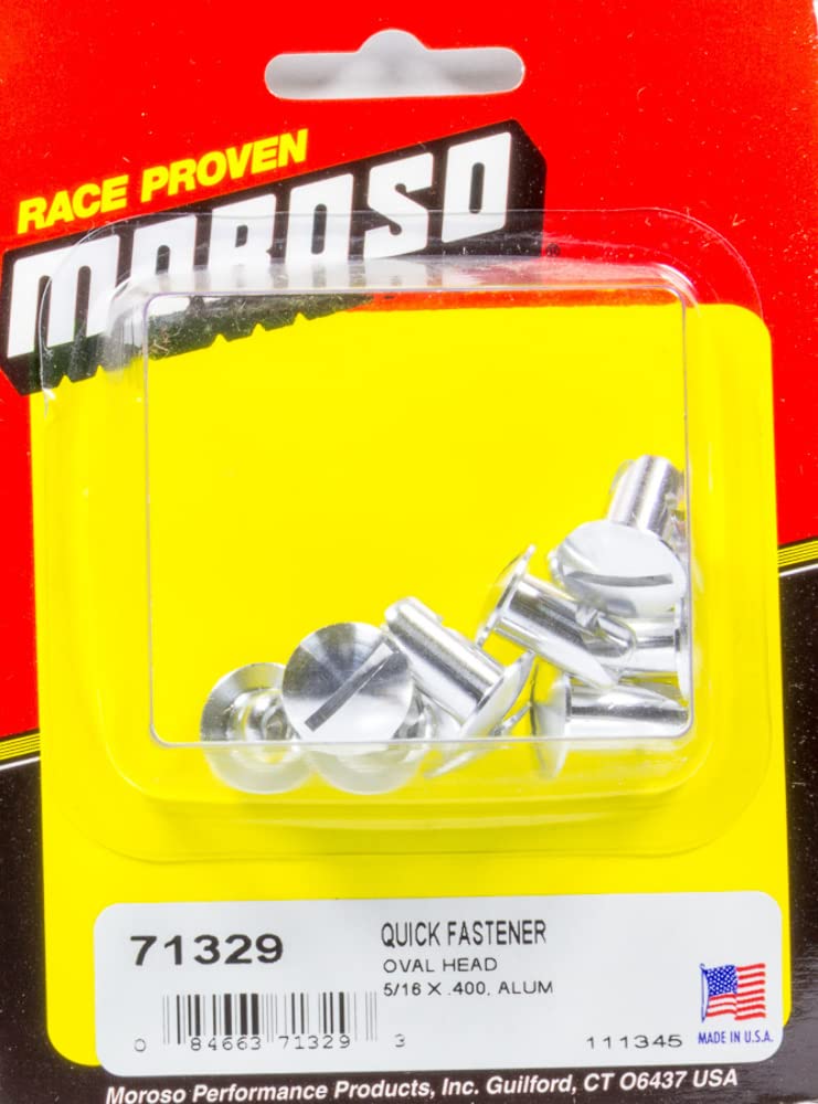 Oval Moroso Quick Fasteners, 5/16 x .400", Aluminum