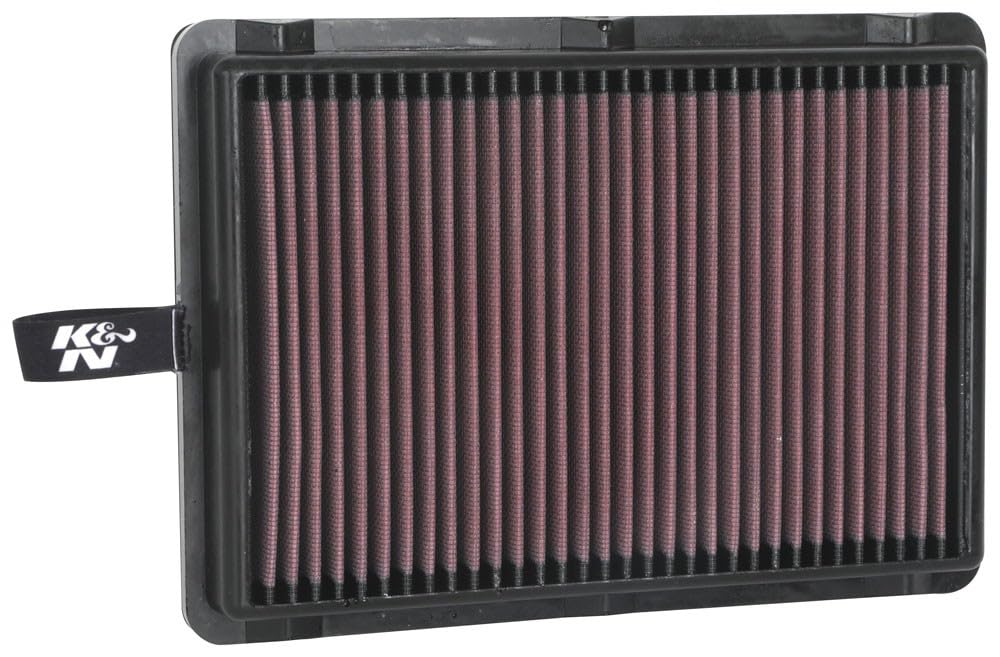 High-Flow K&N Original Lifetime Engine Air Filter: Increase Power: Premium, Washable: Compatible with 2015-2020 Hyundai/KIA: Sonata, Cadenza, K5, K7, Optima, 33-5026