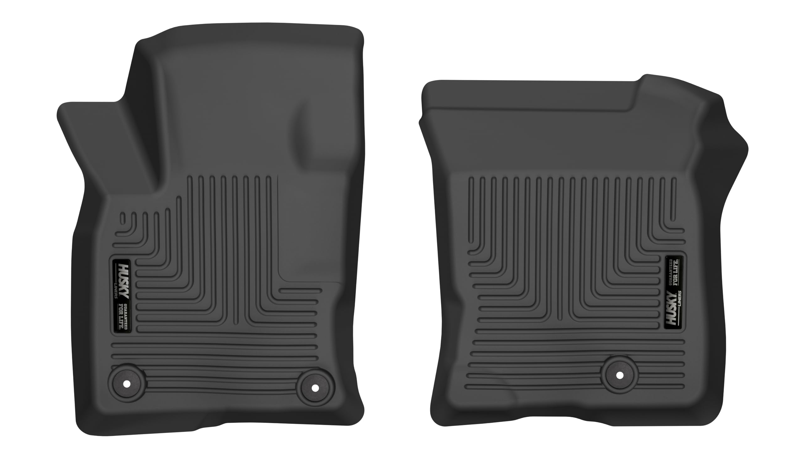 Weatherbeater Husky Liners Floor Mats | Fits 2020-2025 Lincoln Corsair | Front Row, 2-pc Black - 15481