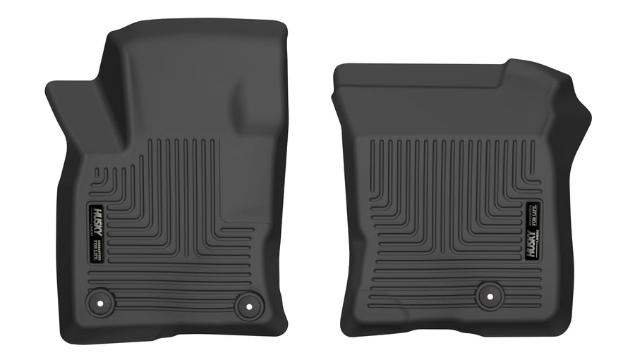 Weatherbeater Husky Liners Floor Mats | Fits 2020-2025 Lincoln Corsair | Front Row, 2-pc Black - 15481