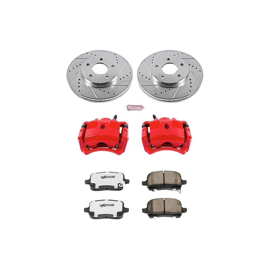 Power Stop Z26 KC1448-26 Front Street Warrior Brake Kit Chevrolet For Chevrolet HHR 2008-2011 [Model Specific]