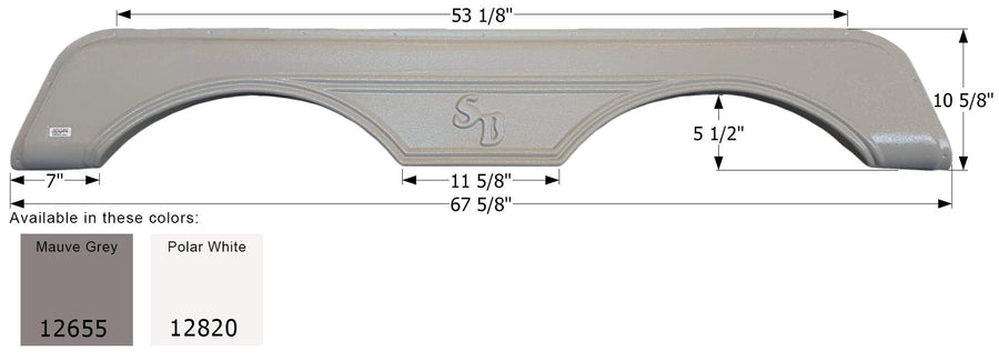 Fender Skirt ICON, Tandem, Sunnybrook, FS2655, Mauve Grey