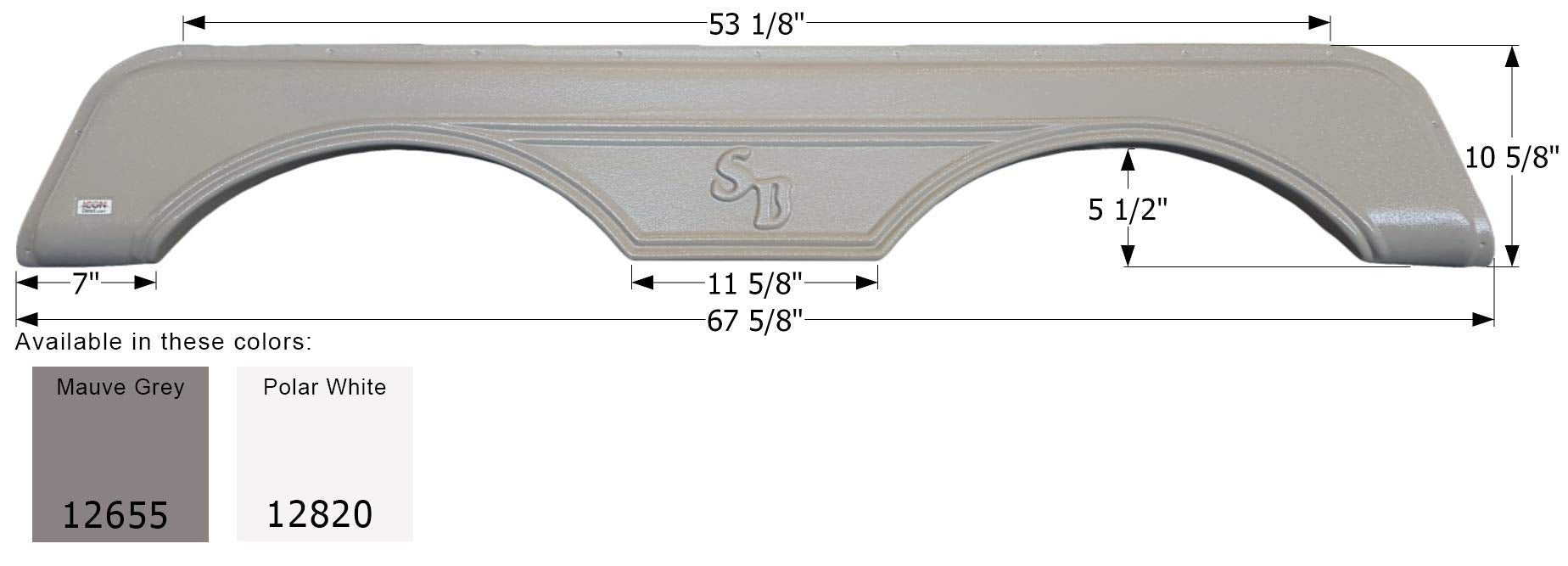 Fender Skirt ICON, Tandem, Sunnybrook, FS2655, Polar White
