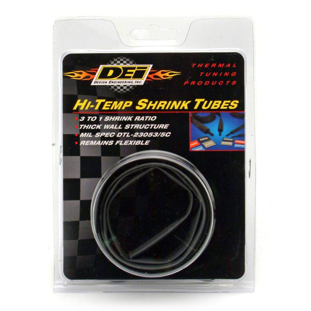 Design Engineering Hi-Temp 010851 12mm x 50' Heat Shrink Tubing for Wires and Cables