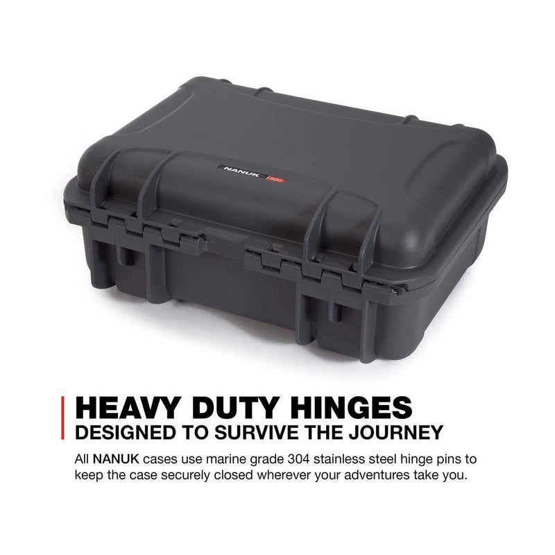 Hard-Shell Nanuk 920 Carrying Case with Foam Insert for DJI Mavic 2 Pro and Zoom, Graphite