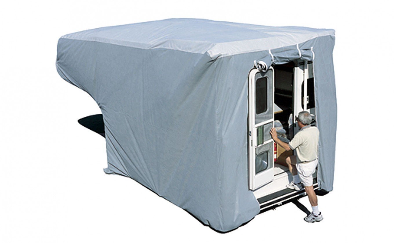 ADCO SFS Aqua Shed 12263 Truck Camper Cover - 10' to 12', Gray, Large - 214" - 240"