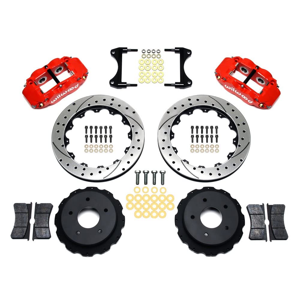Rear FNSL4R Kit,12.88", Drilled, Red