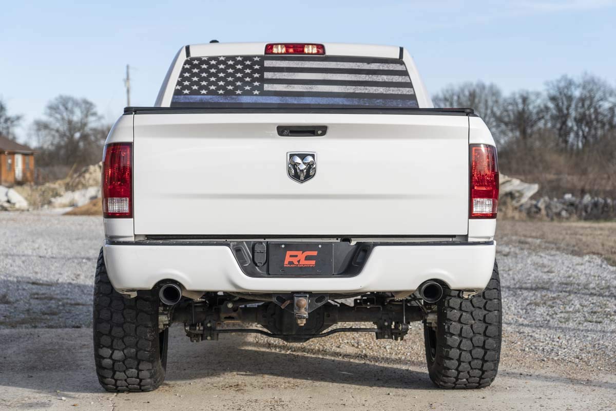 Rough Country Dual Stainless Cat-Back Exhaust for Ram 1500 (2009-2018) 4.7L & 5.7L V8 Engine - Performance Tuned, Aggressive Growl
