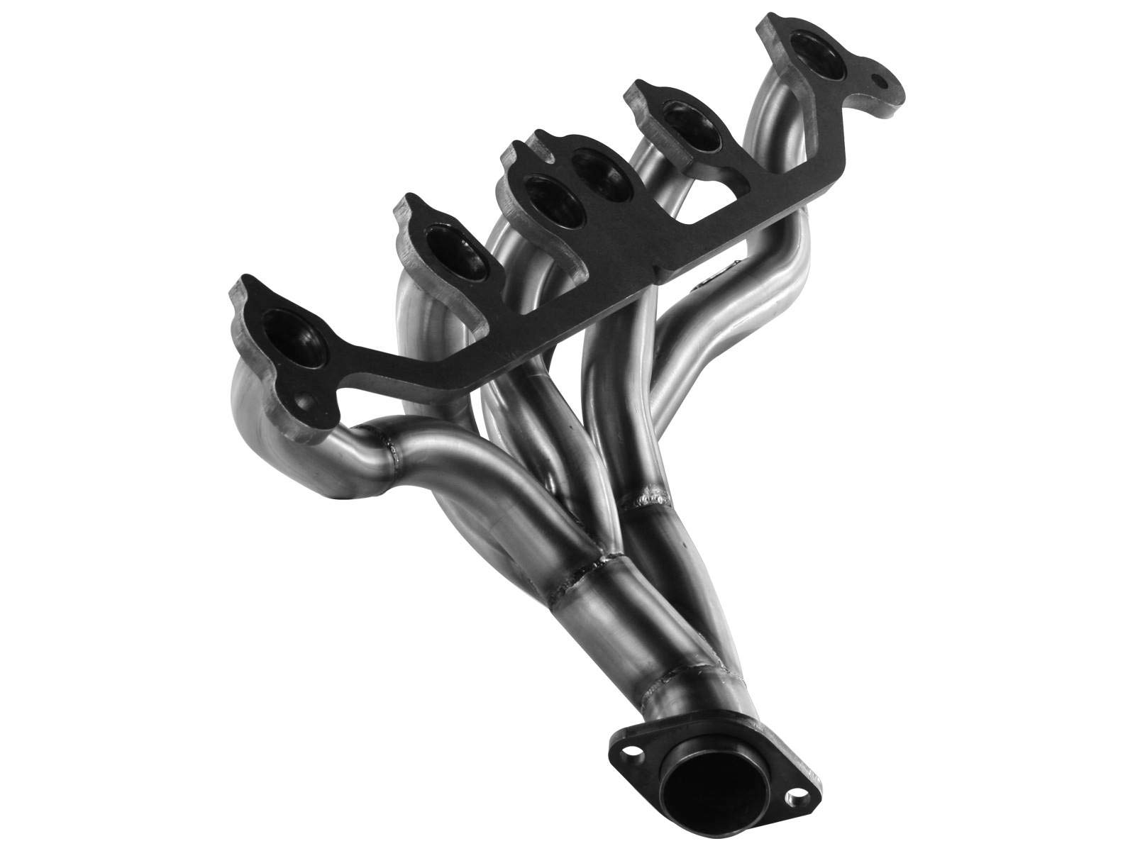 aFe 48-46201 Twisted 1.5" 14 Gauge 409 Stainless Steel Header for Jeep Wrangler L6-4.0L
