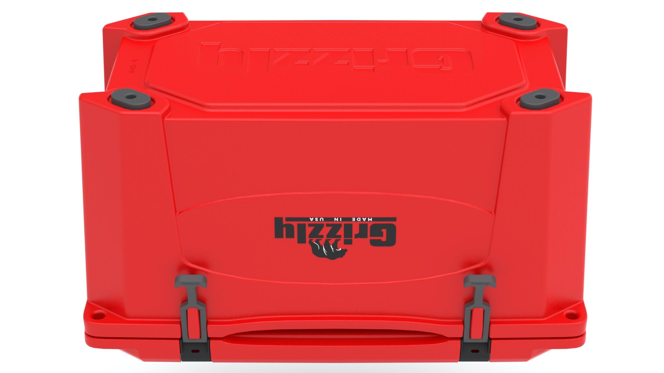 45 Cooler Grizzly | 45 qt Ice Chest Durable Rotomolded Insulated | Made in The USA | Warranty for Life | for Beach Boat Camping Fishing Hunting | G45 | Red