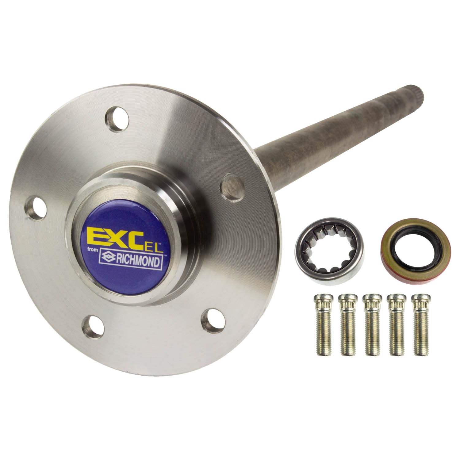 Axle Shaft Assembly EXCel Drive For GM 7.625" (10 Bolt); For Abs Models; 29" Overall Length; 5 X 4.75 Lug Pattern; 28 Spline; Includes Bearing, Seal And Studs