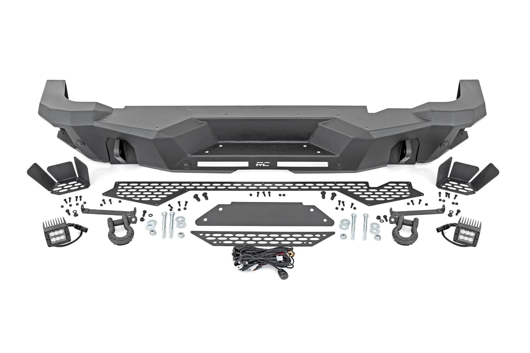 Rough Country Heavy Duty Rear LED Bumper for 21-24 Ford Bronco | Spot - 51092