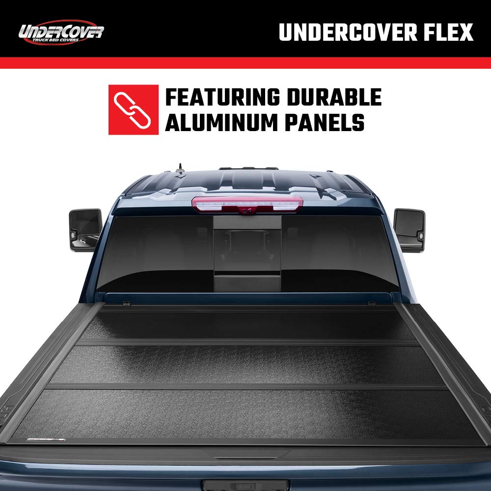 UnderCover Flex Hard Folding Truck Bed Tonneau Cover | FX31006 | Fits 2009 - 2024 Dodge Ram 1500 Classic 5' 7" Bed (67.4")