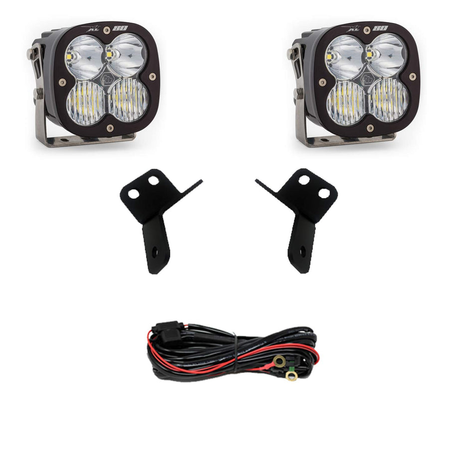 XL80 Baja Designs LED A-Pillar Light Kit for Honda Talon 2019-21 UTV (Driving/Combo; Clear)