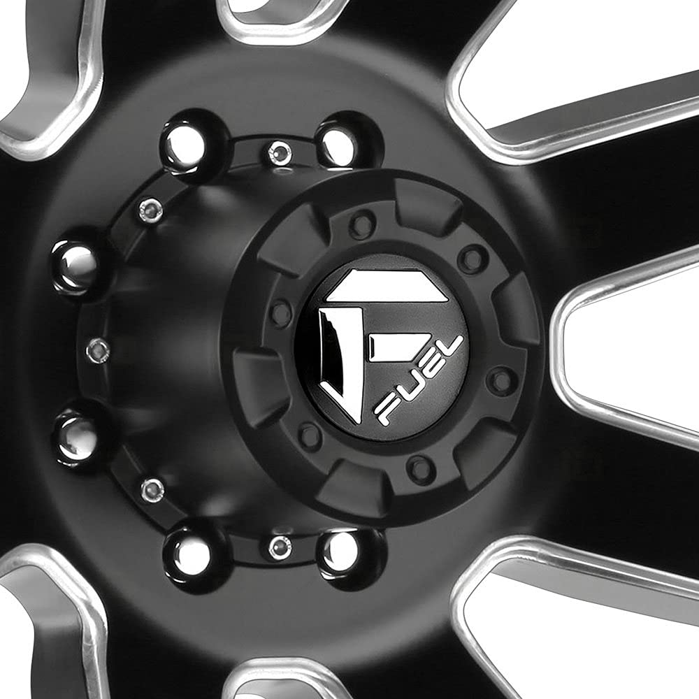 D538 Fuel MAVERICK Black Wheel with Painted and tpms (22 x 8.25 inches /8 x 200 mm, -227 mm Offset)