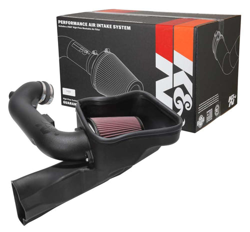 Cold Air Intake System K&N: High-Flow Air-Filter, Increase Performance & Horsepower: Compatible with 2018-2021 FORD Mustang GT, 63-2605