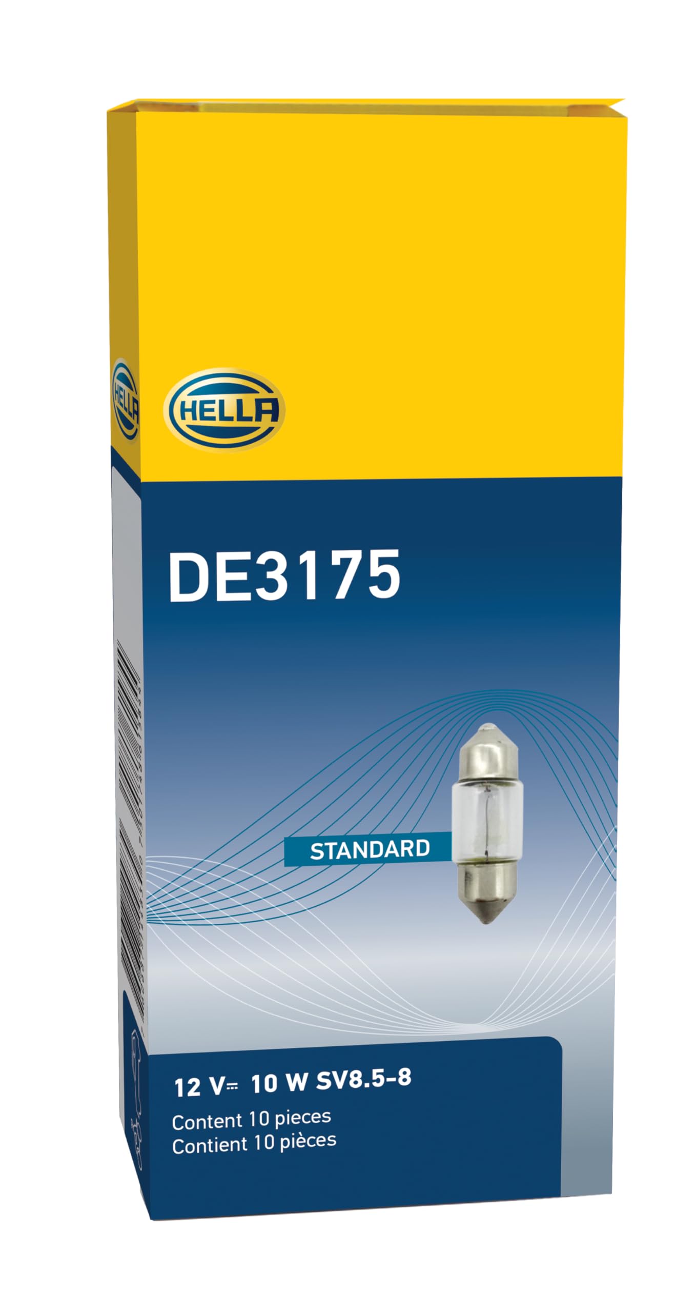 DE3175 Hella Bulb 3175 12V 10W Sv8.5-8 T3.25 10X31Mm