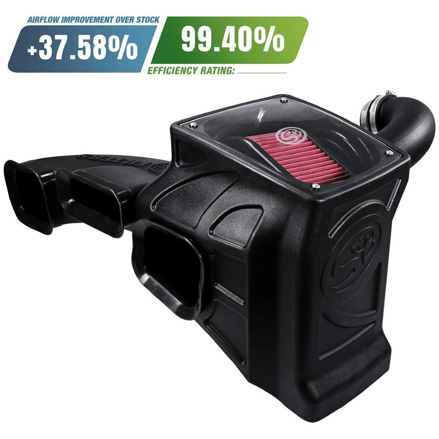 Cold Air Intake S&B Filters 75-5088 For 2015-2016 Colorado/Canyon 3.6L (Oiled Cleanable, 8-ply Cotton Filter)