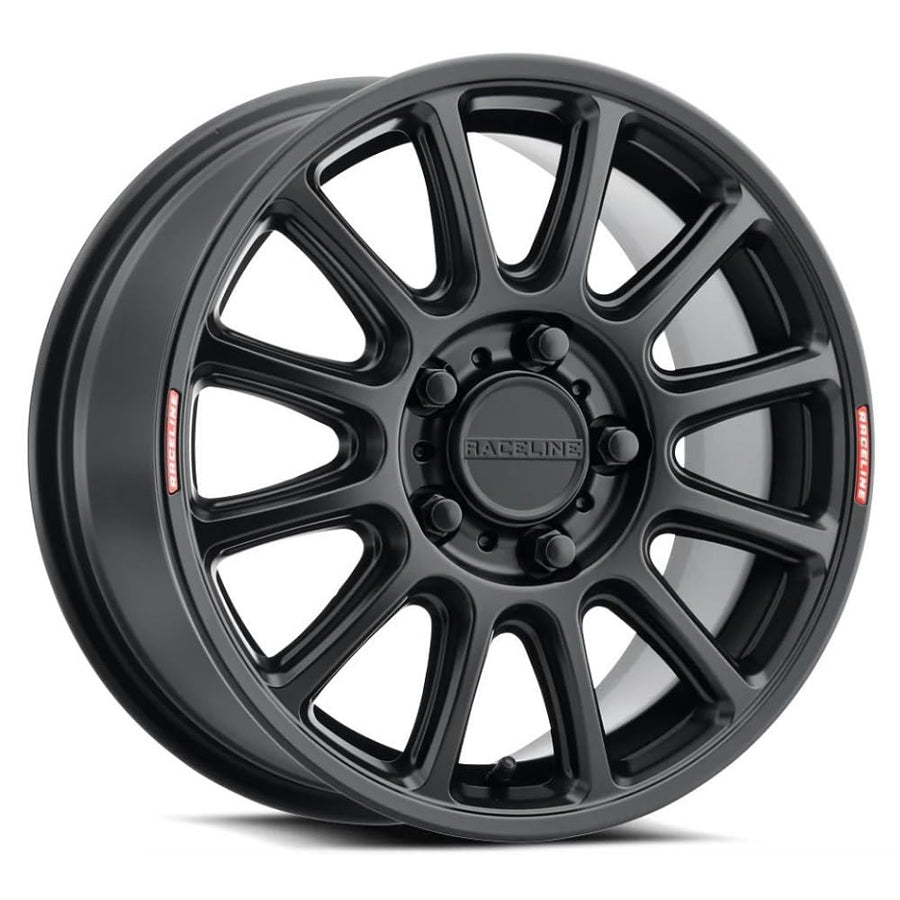 Satin Black RACELINE 15X7 5X114.3 +56mm