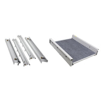 Super Slide I 1000 lbs Capacity RV Cargo Tray and Trim Kit - 70" Rails
