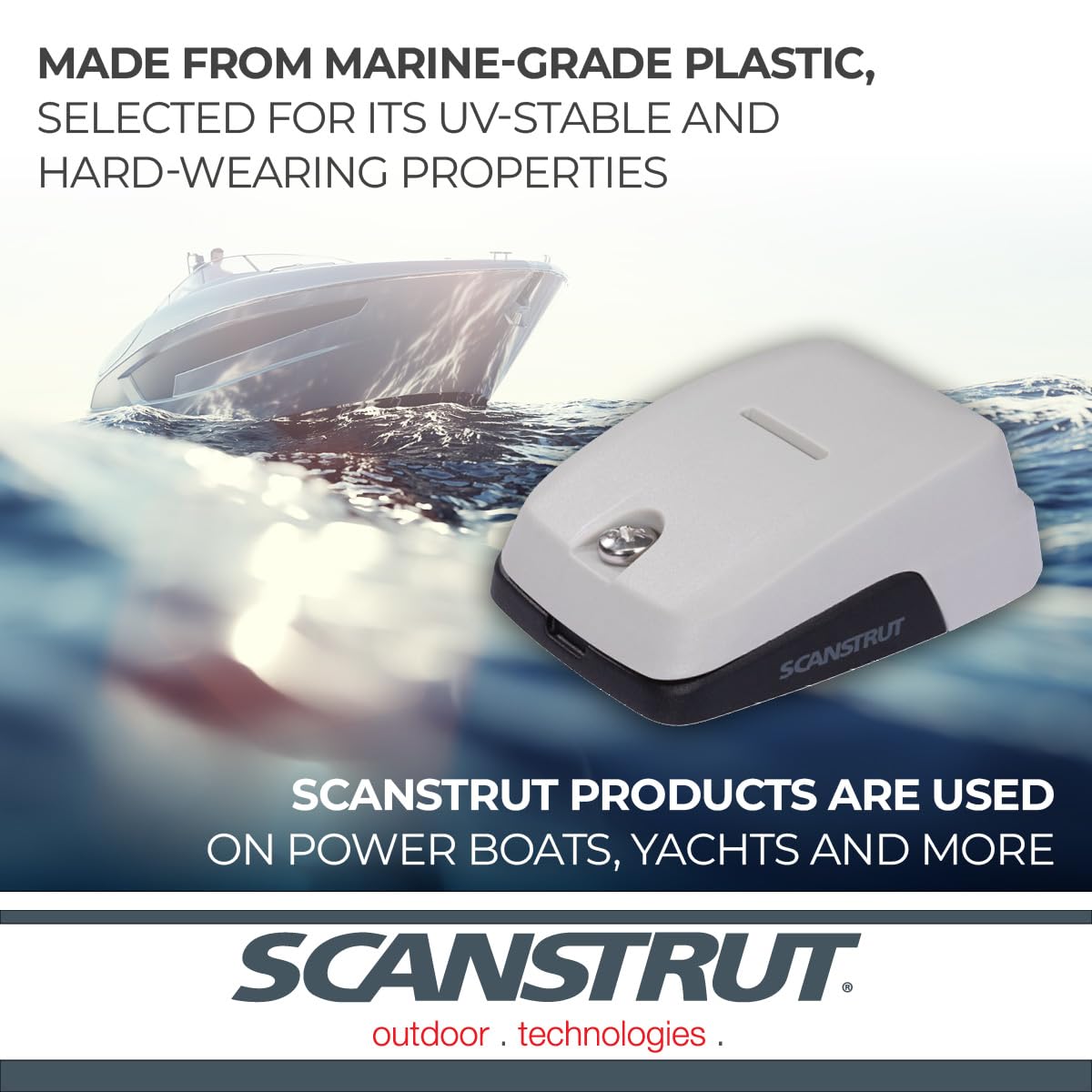 Scanstrut Double-Entry Horizontal Cable Seal - Grey - Multiple Cable Combinations