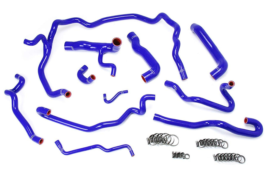 Blue HPS 57-1552-BLUE Silicone Radiator and Heater Hose Kit Coolant