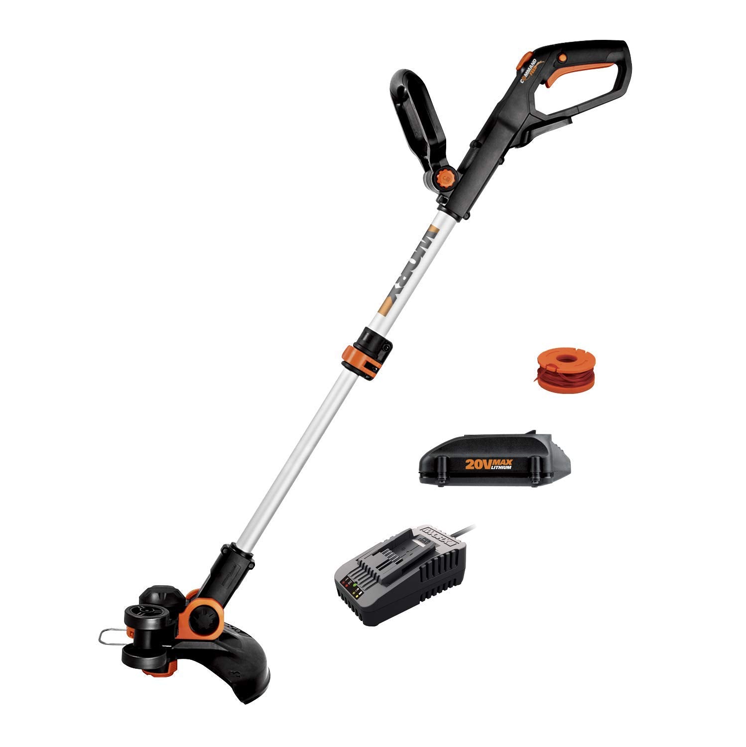 Worx 20V String Trimmer GT3.0 Cordless 12" Edger & Weed Trimmer (1) Battery & Charger Included WG163.8
