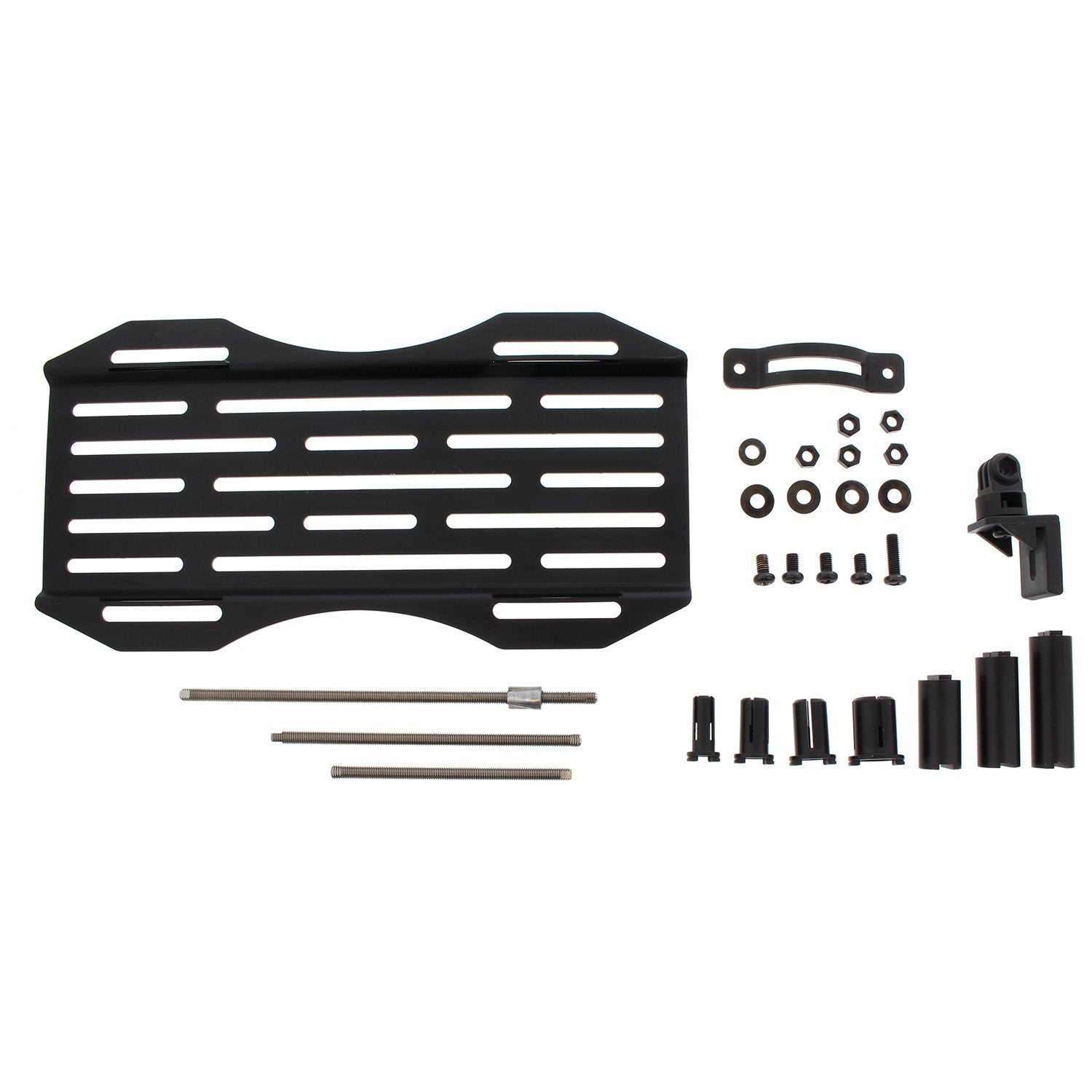 Pilot Automotive LPR-100 Sports Universal Front License Plate Tow Hook Relocation Mounting Kit Black 12.75 Inch