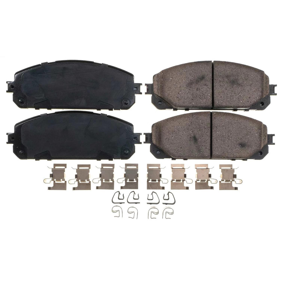 Power Stop Brake Kit Front For Jeep Cherokee 2014-15 - Ceramic Brake Pads With Installation Hardware, 17-1709