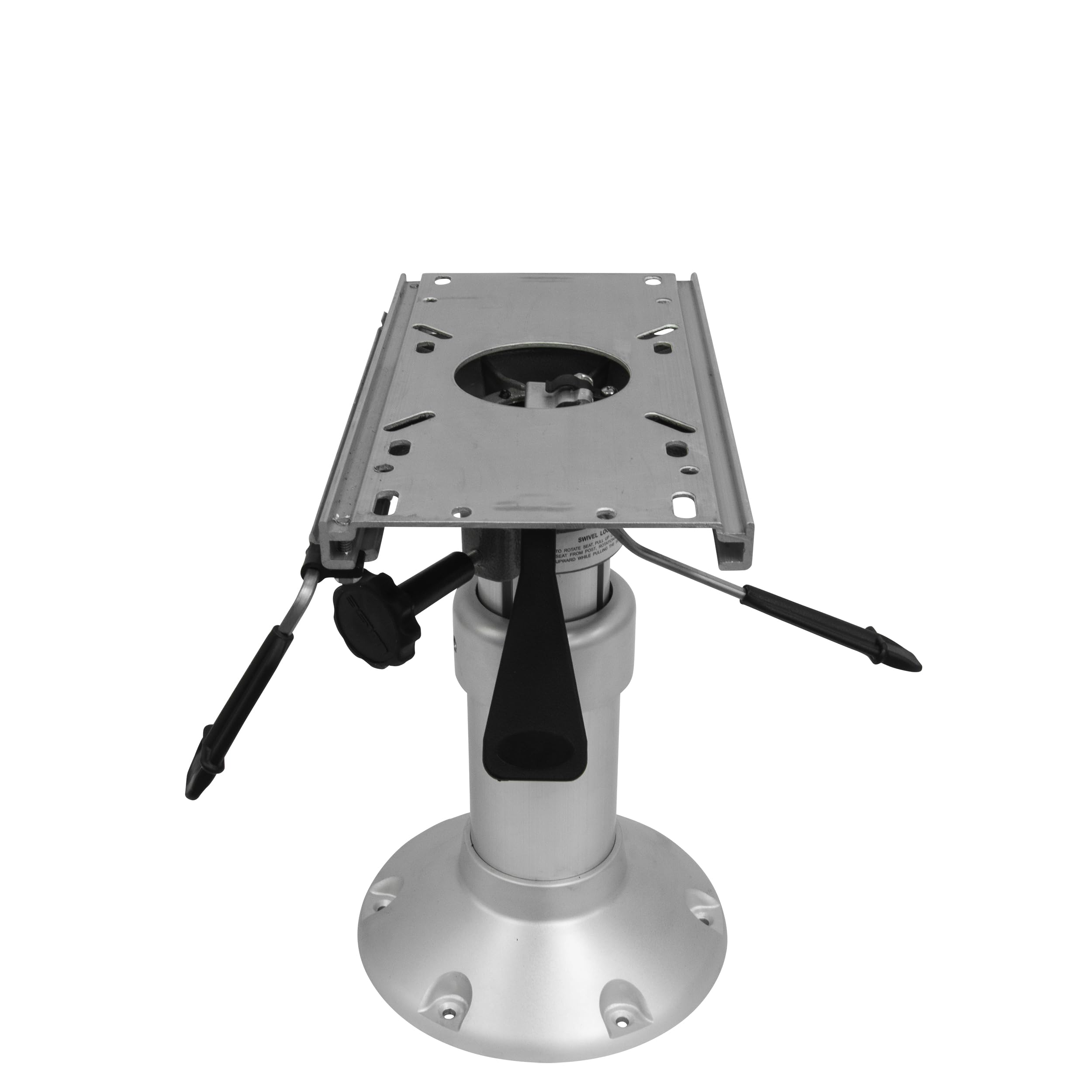 Heavy Duty Wise Mainstay Air Power Pedestal with Slide, Silver