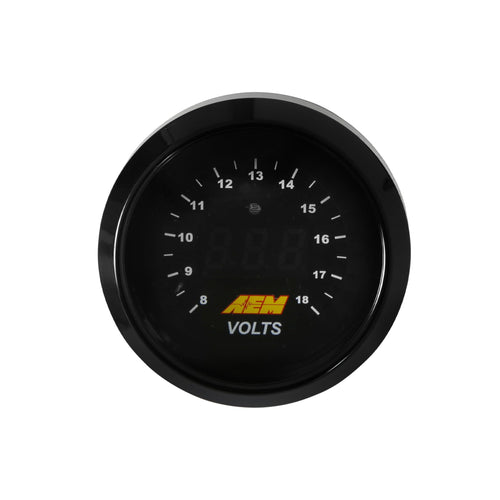 30-4400 AEM Voltmeter Gauge 8-18V