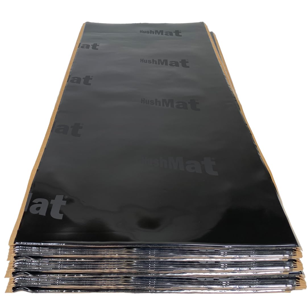 Bulk Kit HushMat – Automotive Sound Deadening and Thermal Insulation Solution for All Vehicles (58.1 Sq Ft, Black Foil)