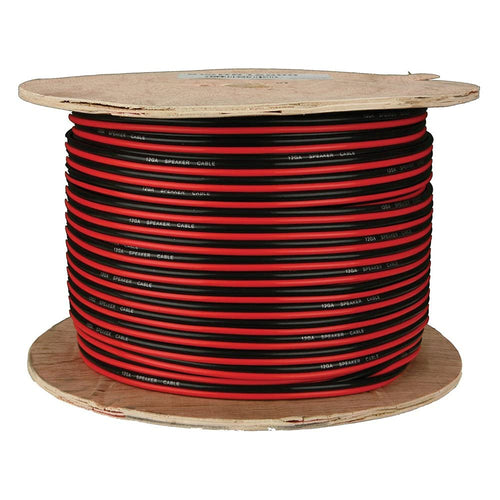 12 Gauge Red-Black Paired Install Bay Speaker Wire - Coil of 500 Feet