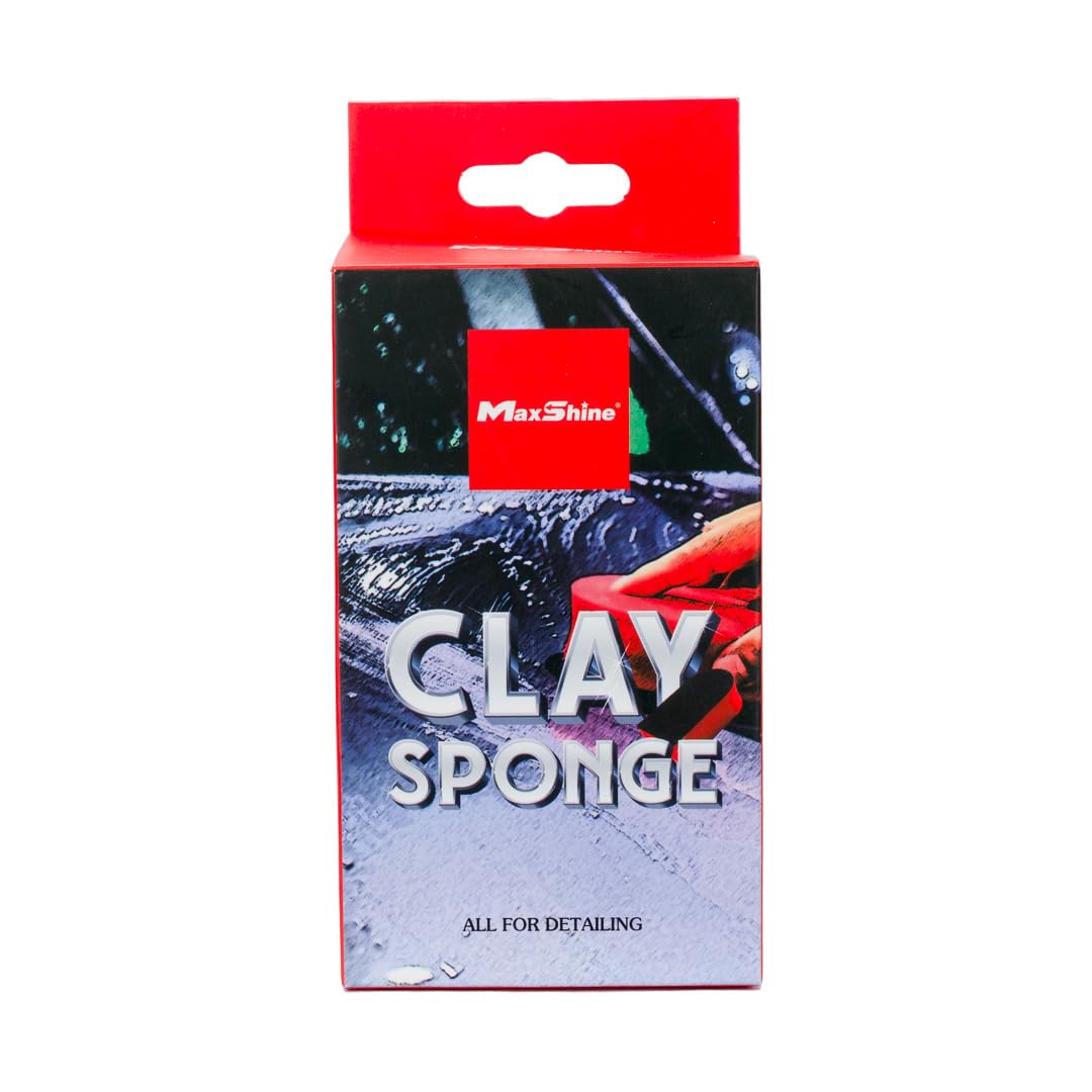 Maxshine Clay Sponge Professional | Long-Lasting Car Detailing Alternative Lasts Up to 10x Longer Than Traditional Clay Bars | Removes Paint Contaminants for Smooth, Clean Finish