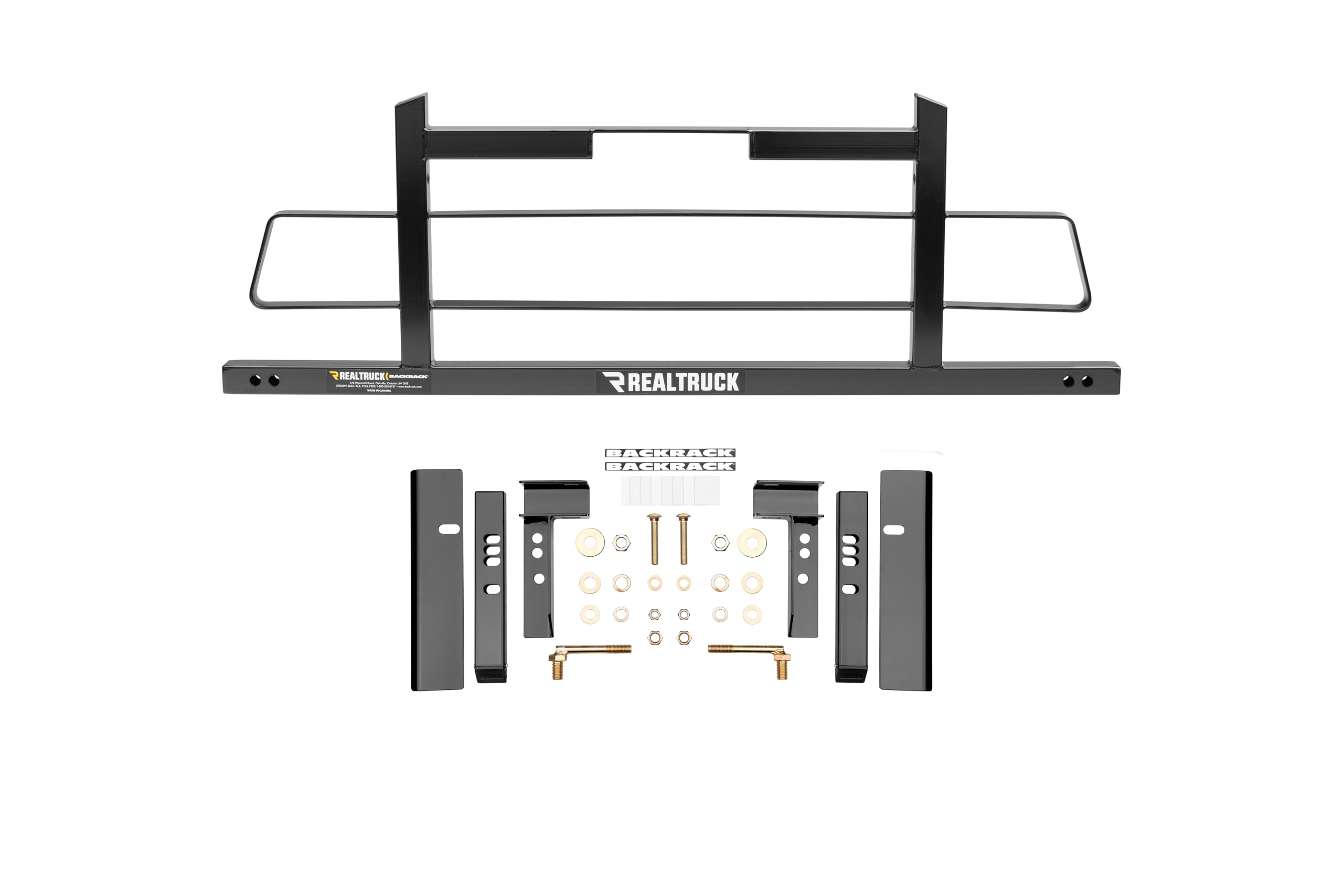 BACKRACK RealTruck Hardware Kit for use w/Low-Profile Tonneau, Black, No Drill | 40117 | Fits 2002-2025 RAM 2500/3500; 2002-2018 RAM 1500