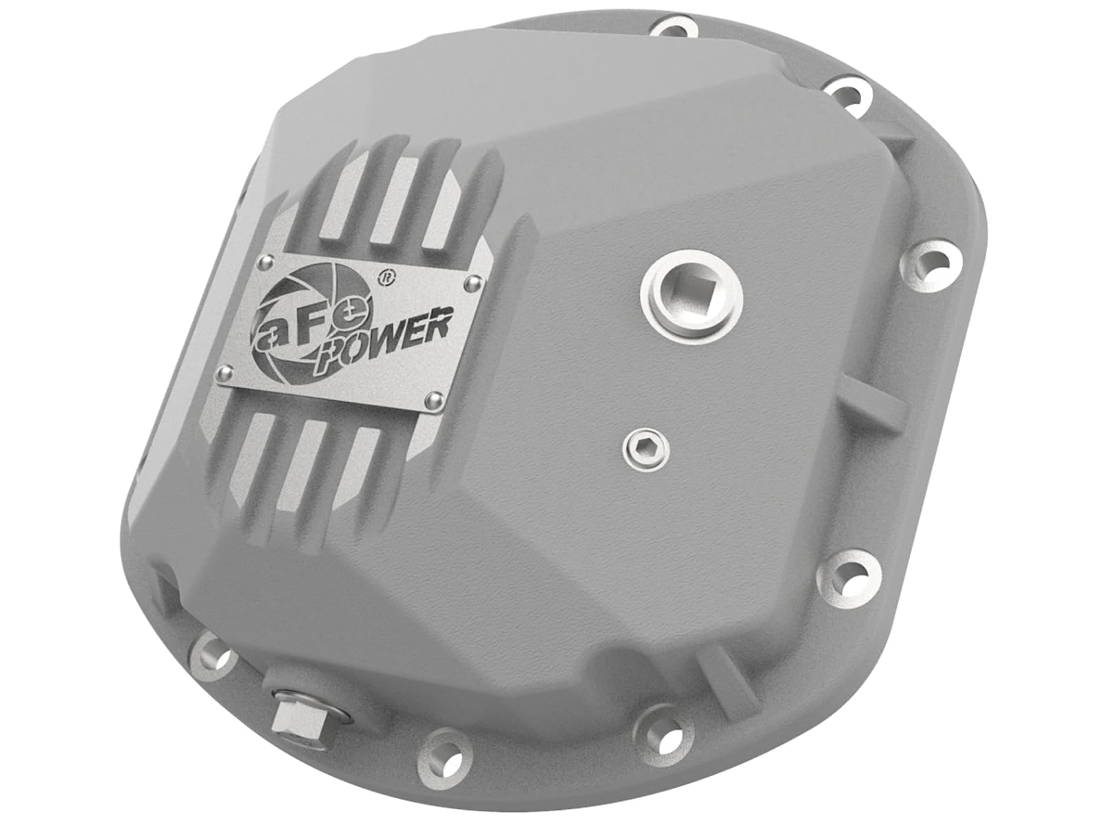 aFe POWER Front Differential Cover Street Series Raw w/Machined Fins - #46-71130A - Jeep Wrangler (TJ/JK) 97-18