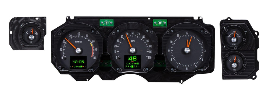 Dakota Digital Retrotech Gauge RTX-70C-CVL-X Instrument System Compatible with 1970-72 Chevy Chevelle SS/Monte Carlo/El Camino and 1971 GMC Spring SP