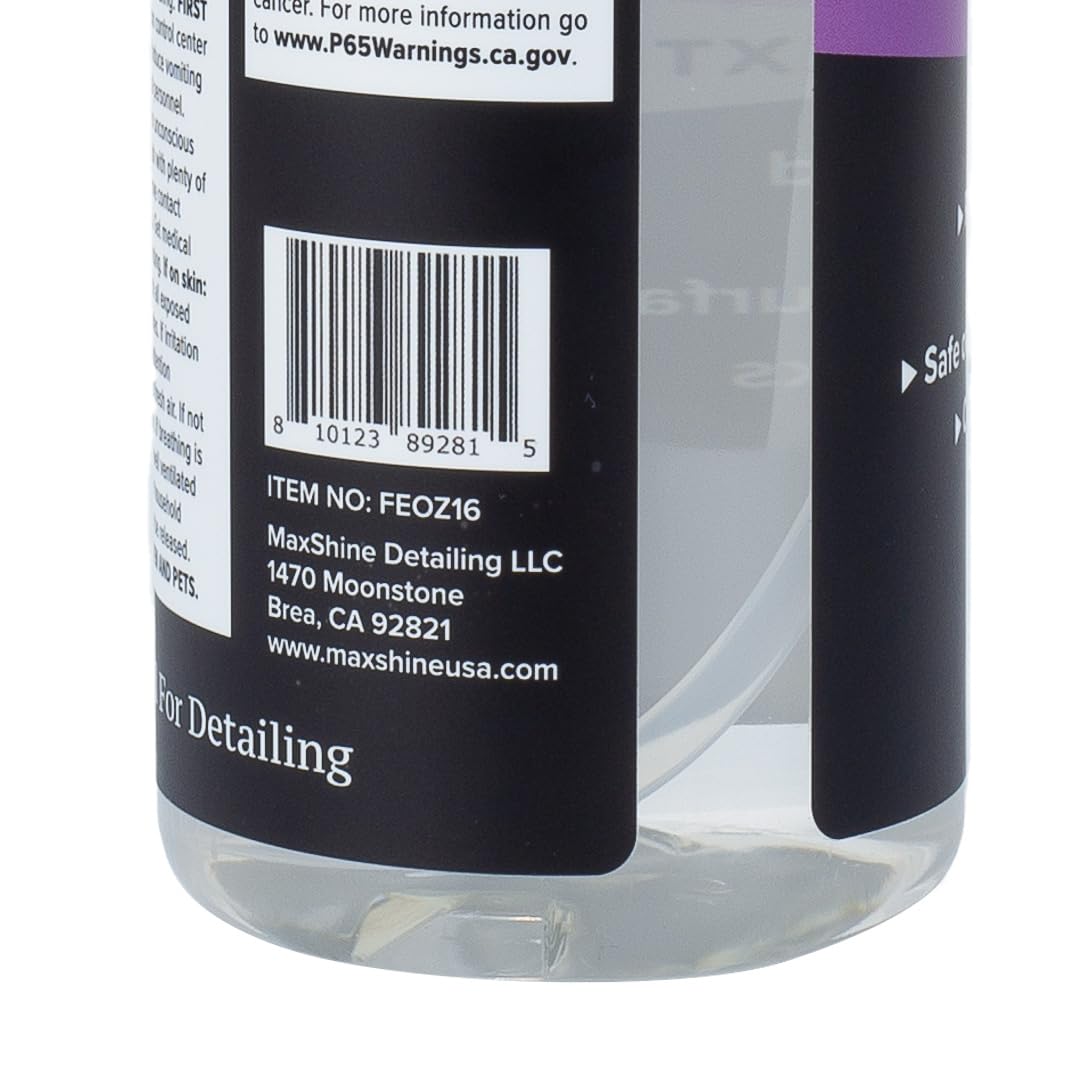 Maxshine Iron Remover & Wheel Cleaner FEX, 16oz, Unscented Liquid | Contaminant Removal, Safe for Paint, Wheels, Chrome | Visible Action for Automotive Detailing