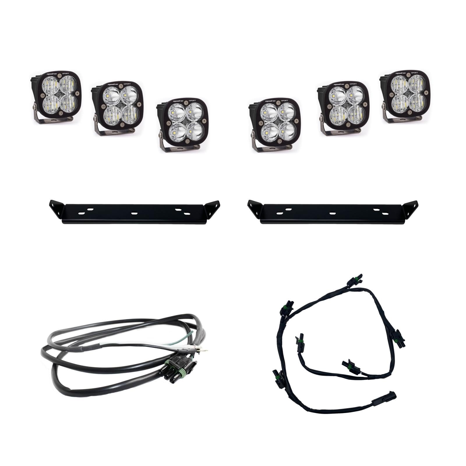 Squadron Sport Baja Designs LED Behind Grille Light Kit for Ford F-150 Raptor 2021-22 (Multi-Pattern; Clear)